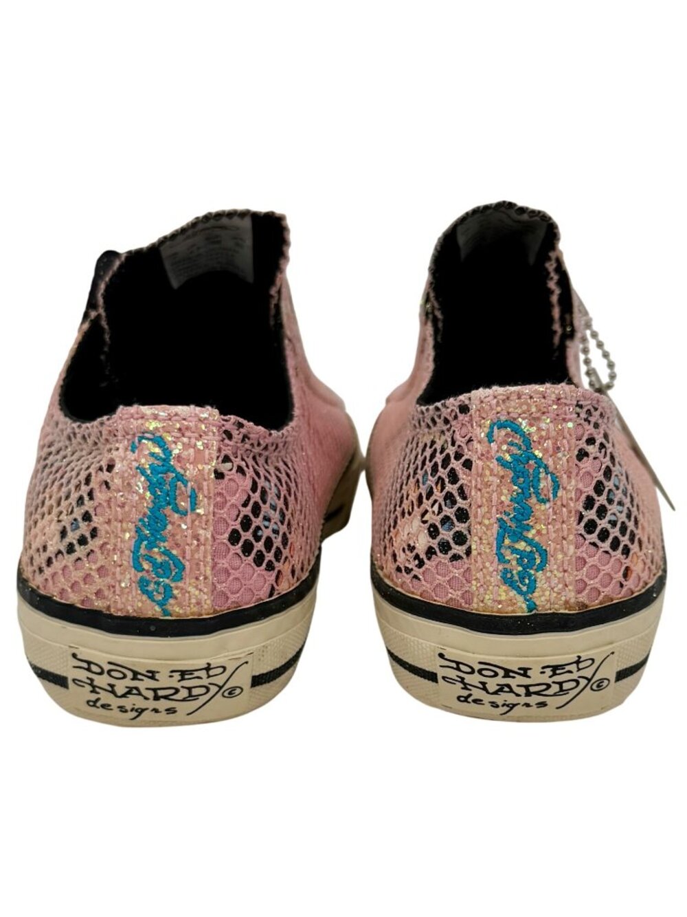 VTG Ed Hardy Pink Canvas Tattoo Graphic Sneakers | Y2K Streetwear Grunge Skater - Picture 7 of 16